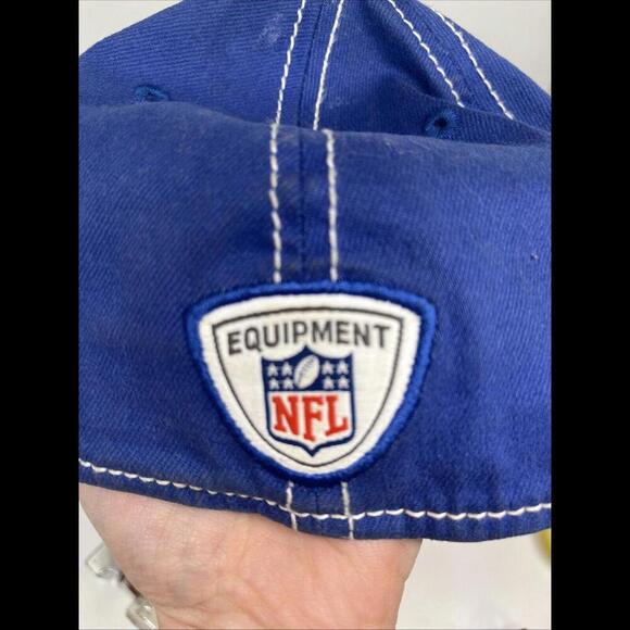 Vintage Buffalo Bills Reebok NFL Fitted L/XL On-Field Hat Rare Blue Red Cap - Picture 6 of 9